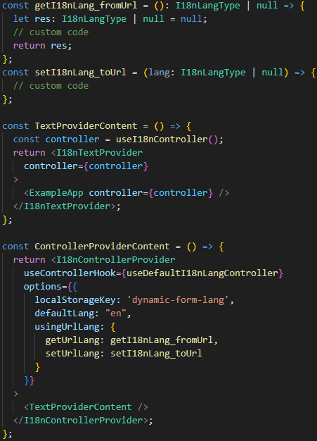 Dynamic Form i18n Example