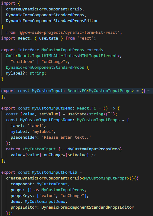 Custom Component Example