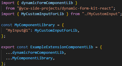 Extended Component Library Example
